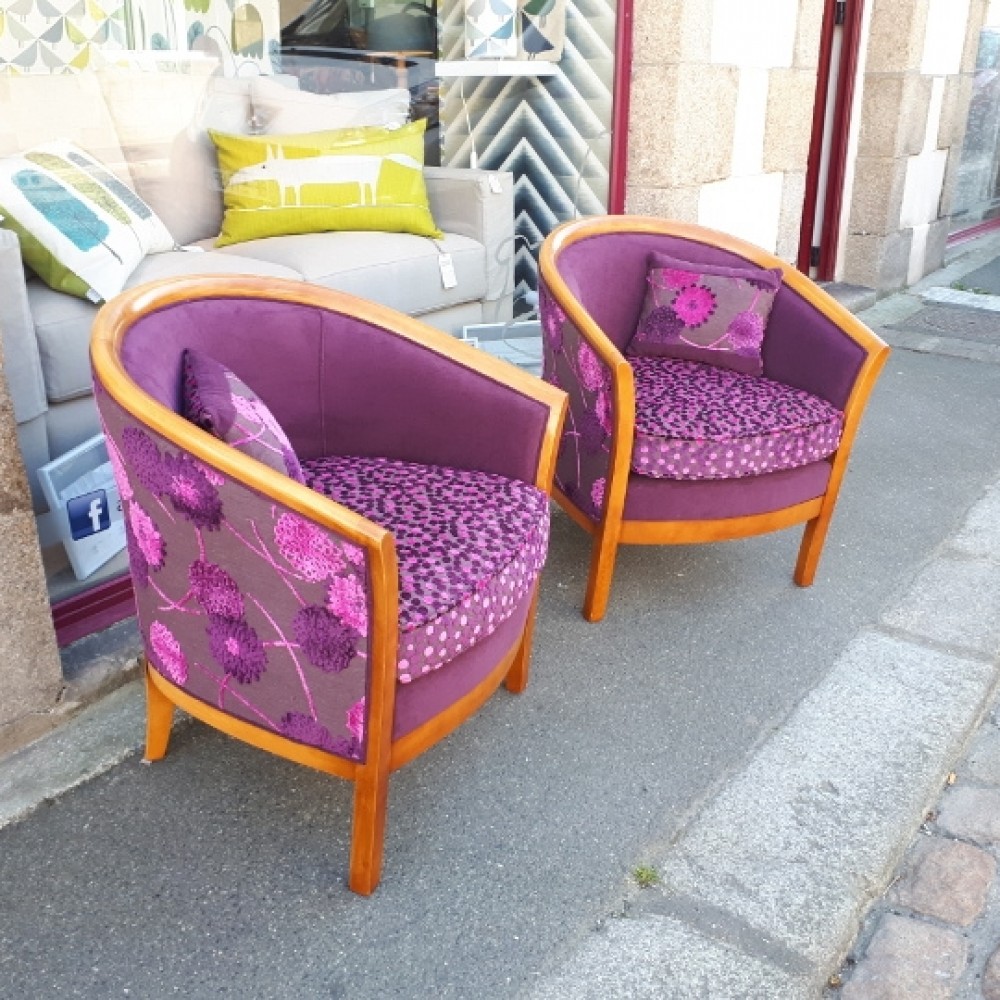 AMDECO] - Tapissier décorateur à Saint Pol de Léon - Finistère - Fauteuil  Tonneau